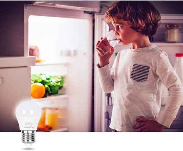 Vgogfly LED Refrigerator Light Bulb 40W Equivalent 120V A15 Fridge Waterproof Bulbs 5 W Daylight White 5000K E26 Medium Base Freezer Home Lighting Lamp Non-dimmable(2 Pack) - Image 7
