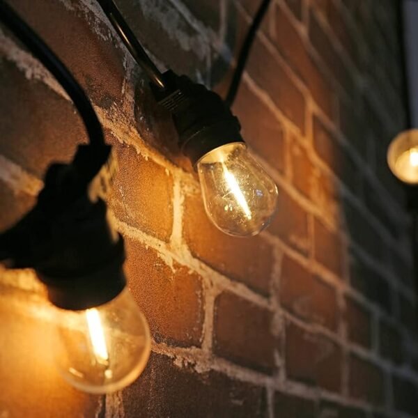 Shatterproof LED String Lights, Waterproof, Warm White 2200K, 70LM, E26 Base - 15 Pack - Image 7