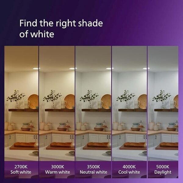 Philips LED 60W A19 4-Pack Ultra Definition Soft White (2700K) 800 Lumen (8W = 60W) Dimmable Clear Flicker-Free Light Bulbs - Image 4