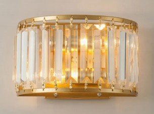 Modern Gold Wall Lamp for Living Room Bedroom Bedside Lamp Night Black Wall Light B044