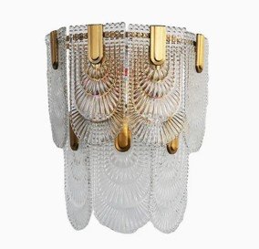 Glass Luxury Sconce LED Wall Lamp Decorative Wall Mounted Light for Indoor Living Room Bedroom (B048)