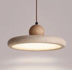 New Design Home Decoration Lighting Wabi Sabi Retro Natural Stone Art Hanging Lights for Kitchen Room LED Pendant Light (ZY-HDS003)
