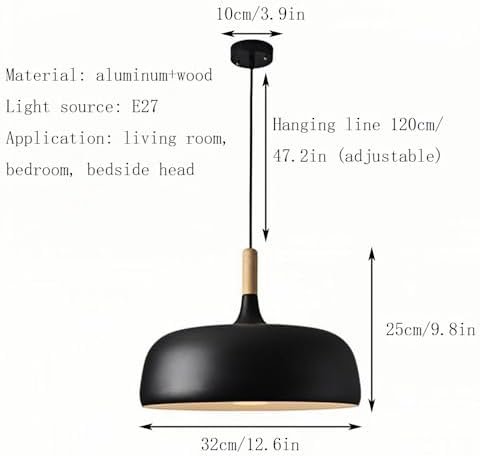 Nordic-Style Pendant Lamp, Modern E26 Chandelier, Creative Minimalist Lighting for Dining Room, Bar, Cafe, Kitchen, Living Room & Restaurant Ceiling Fixture - Image 6