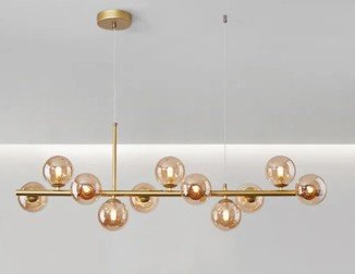 Modern Creative Mall Multi Head Hanging Lights Chandelier Minimalist Restaurant Glass Ball Pendant Light (ZY-C003)
