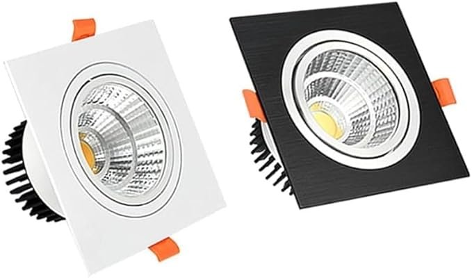 LED Spotlight, Square LED Recessed Ceiling Light 5W 7W 9W Dimmable Downlight Ceiling Indoor Lighting -7W Dimmable - Image 4