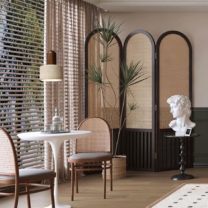 Wabi Sabi Pendant Light Modern Solid Wood & Travertine Lampshade Dining Room Kitchens Island Natural Stone Lamp Hanging Lights Travertine Light for Bedside (Wire Adjustable) - Image 3