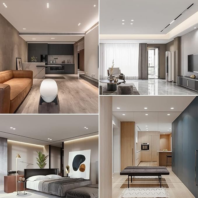 5 pcs COB Spotlight Deep Anti-Glare Led Downlight 5W, 7W, 10W Embedded Ultra-Thin Led Ceiling Spotlight CRI90+ Aluminum Recessed Downlights Cutout: 65-80mm - Image 6